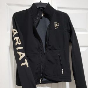 Ariat Womans Softshell Jacket Black/Gold